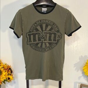 M&M's Olive Green Logo Tee